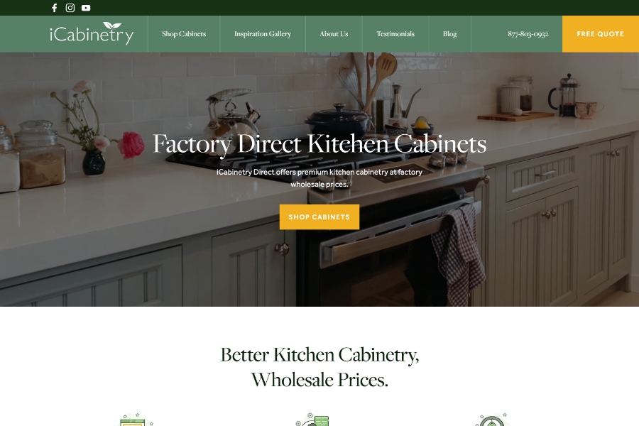 cabinetry website designer - icab