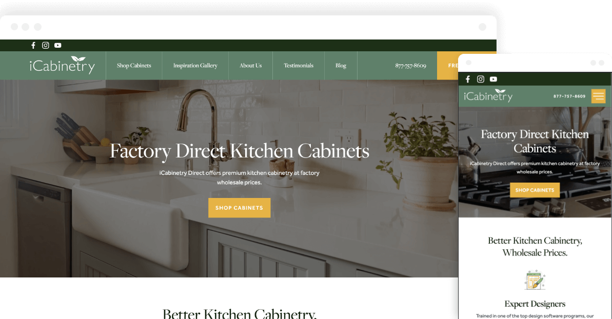 home services business website designer