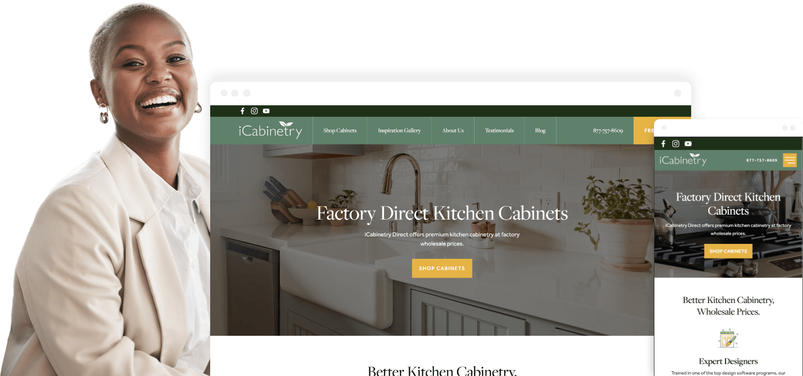 home services business website designer